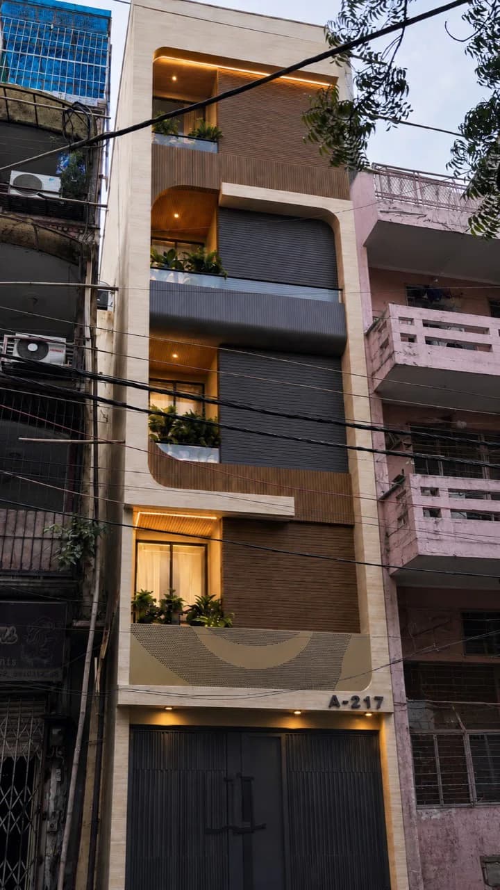 Modern builder floor in Lajpat Nagar South Delhi developed by Sky Skrabers