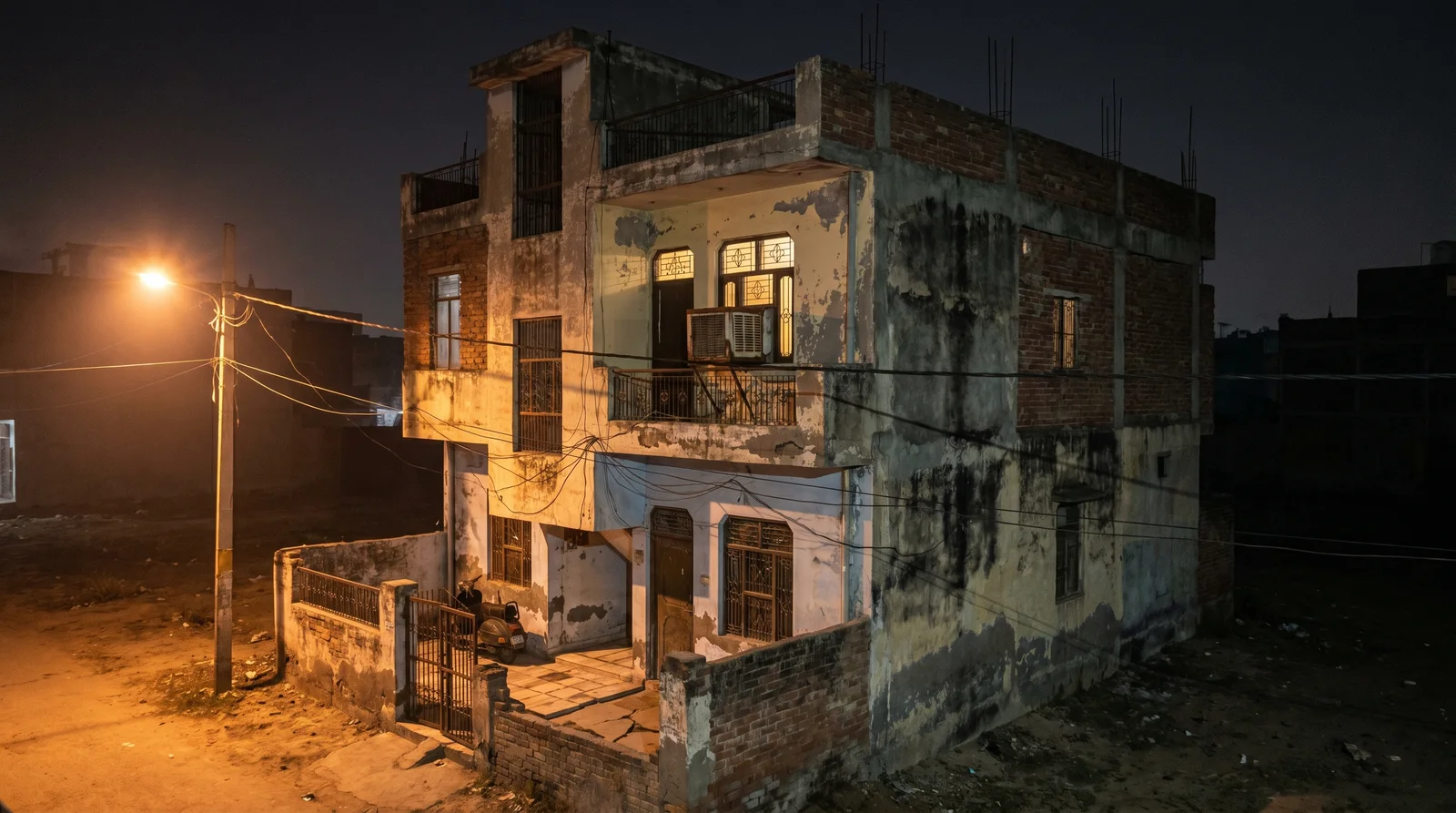 Ageing South Delhi home before complete property renewal by Sky Skrabers
